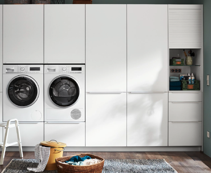 ￼Aménagez votre buanderie avec machine à laver avec les Cuisines Campillo dans la Drôme