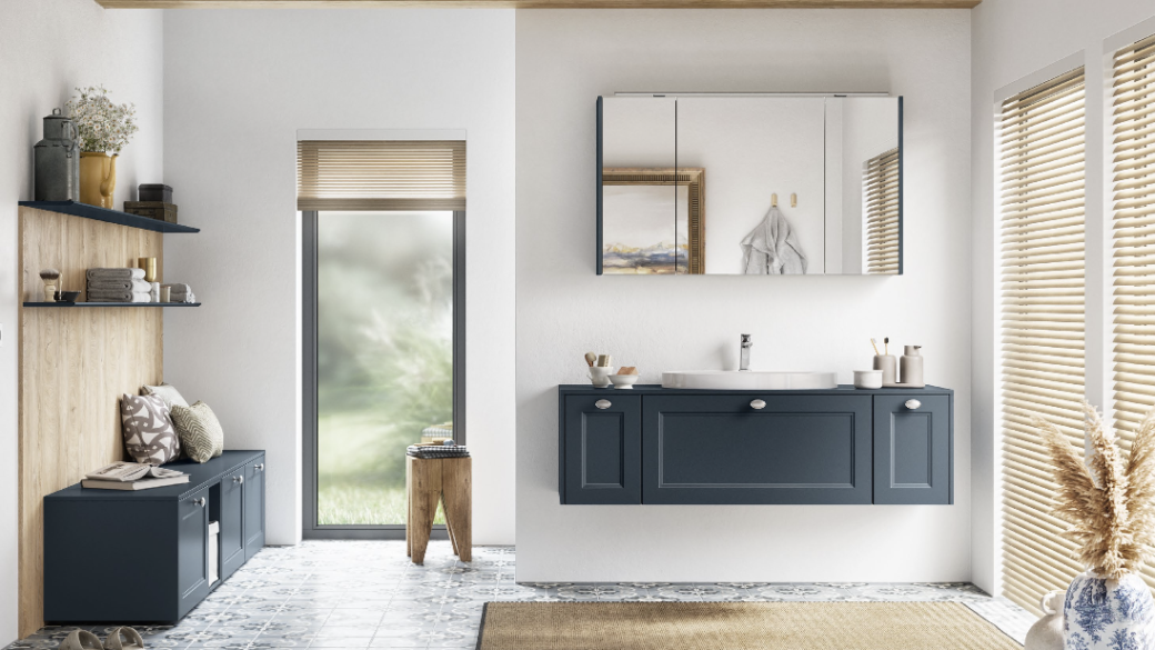 ￼Une salle de bain chaleureuse et originale sur mesure à Saint-Paul-Trois-Châteaux