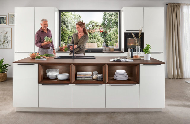 Îlot central contemporain pour une cuisine moderne￼