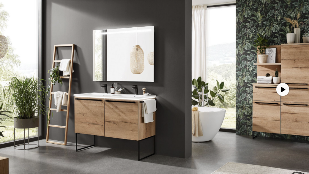 Une salle bain minimaliste et moderne pour votre maison en Drôme Provençale￼